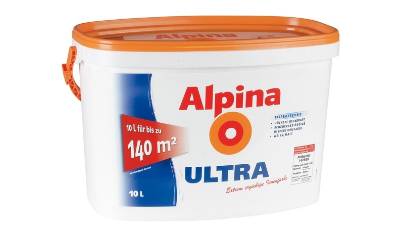 Innenfarben-Wand Alpina (Farben) Ultra im Test, Bild 1