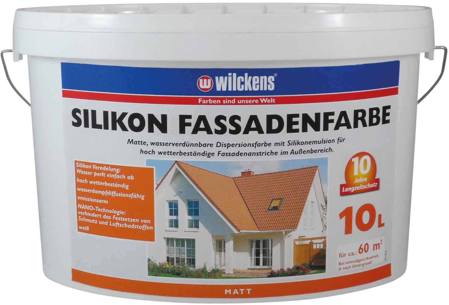 - Silikon Wilckens im - Fassadenfarbe Test sehr Aussenfarben-Wand gut