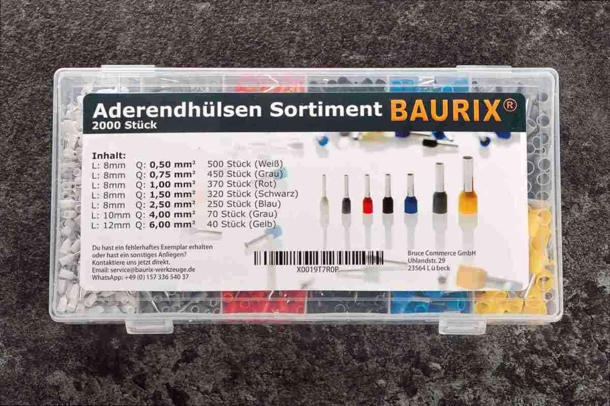 Zangen Baurix Premium Crimpzange Theseus, plus 2000 Aderendhülsen im Test, Bild 3