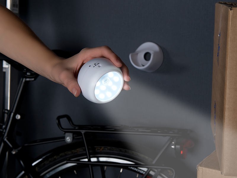 Das Überall-Licht: Luminea Kabelloser LED-Strahler (NX9384), Bild 4 Beleuchtung Luminea Kabelloser LED-Strahler (NX9384) im Test, Bild 4