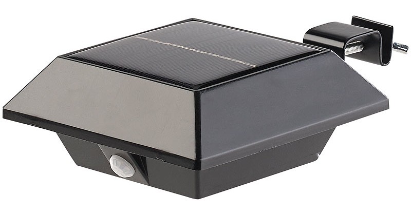 Erhellend bei Bedarf: LUNARTEC 3er-Set Solar-LED-Dachrinnenleuchten mit PIR-Sensor, Bild 2 Beleuchtung LUNARTEC 3er-Set Solar-LED-Dachrinnenleuchten mit PIR-Sensor im Test, Bild 2