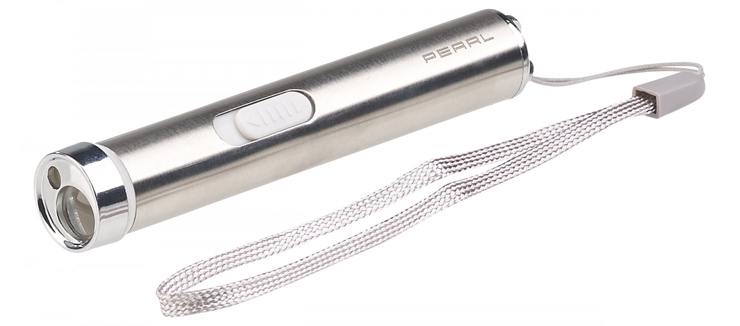 Immer dabei: Pearl 2in1 LED-Taschenlampe & Laserpointer, Bild 3 Beleuchtung Pearl 2in1 LED-Taschenlampe & Laserpointer im Test, Bild 3