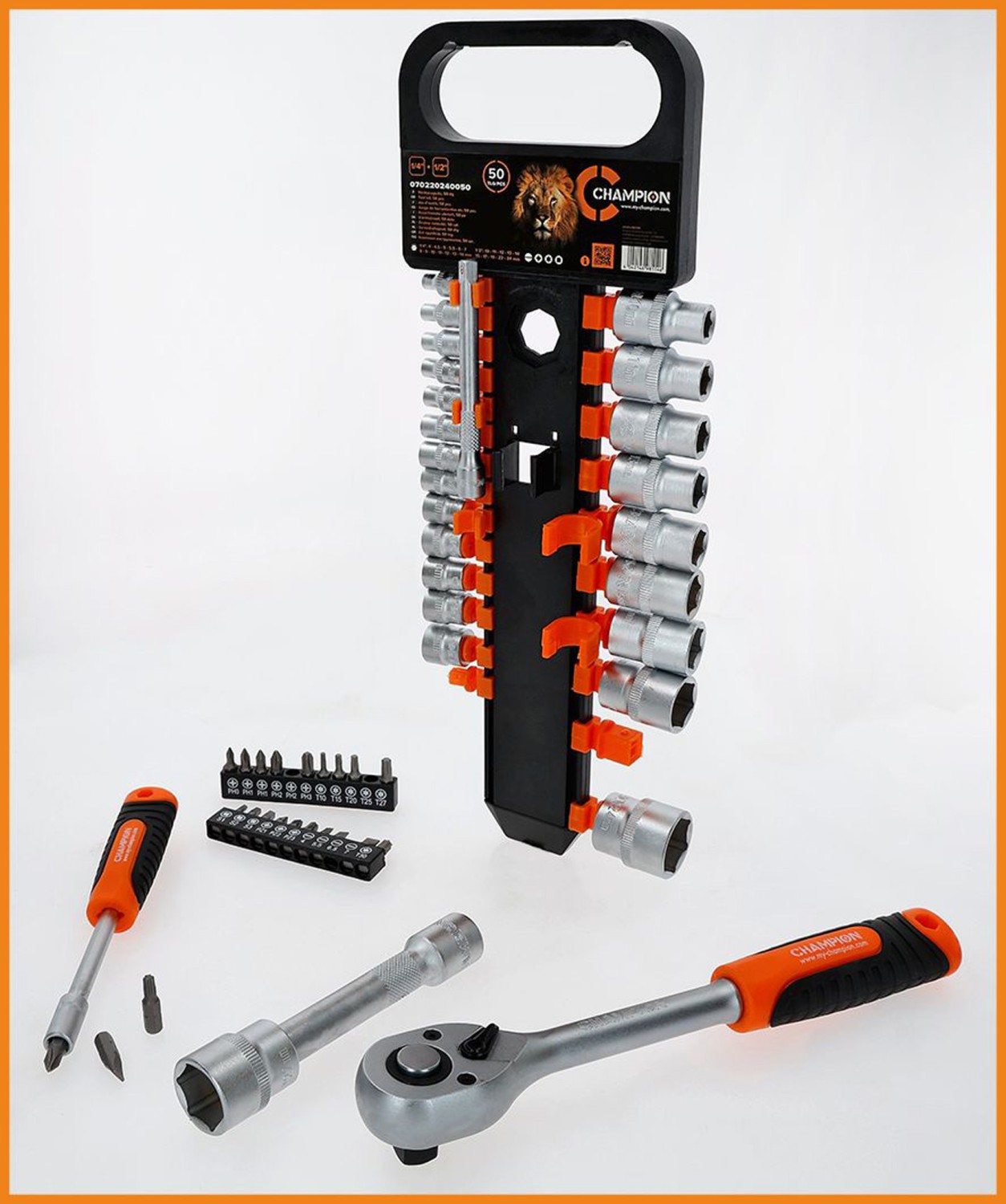 Handwerkzeug-Sets Champion Werkzeugsatz 50-teilig Art.Nr.: 070220240050 im Test, Bild 2
