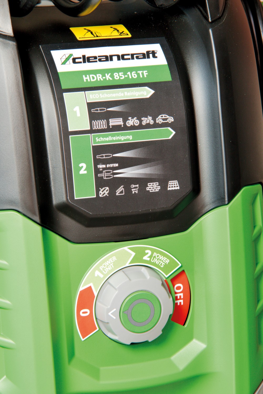 Powerpack mit zwei Pumpen: Cleancraft HDR-K 85-16 TF, Bild 2 Hochdruckreiniger Cleancraft HDR-K 85-16 TF im Test, Bild 2