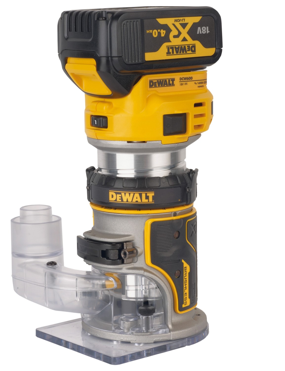 Akku-Kantenfräse DeWalt DCW604NT im Test, Bild 15