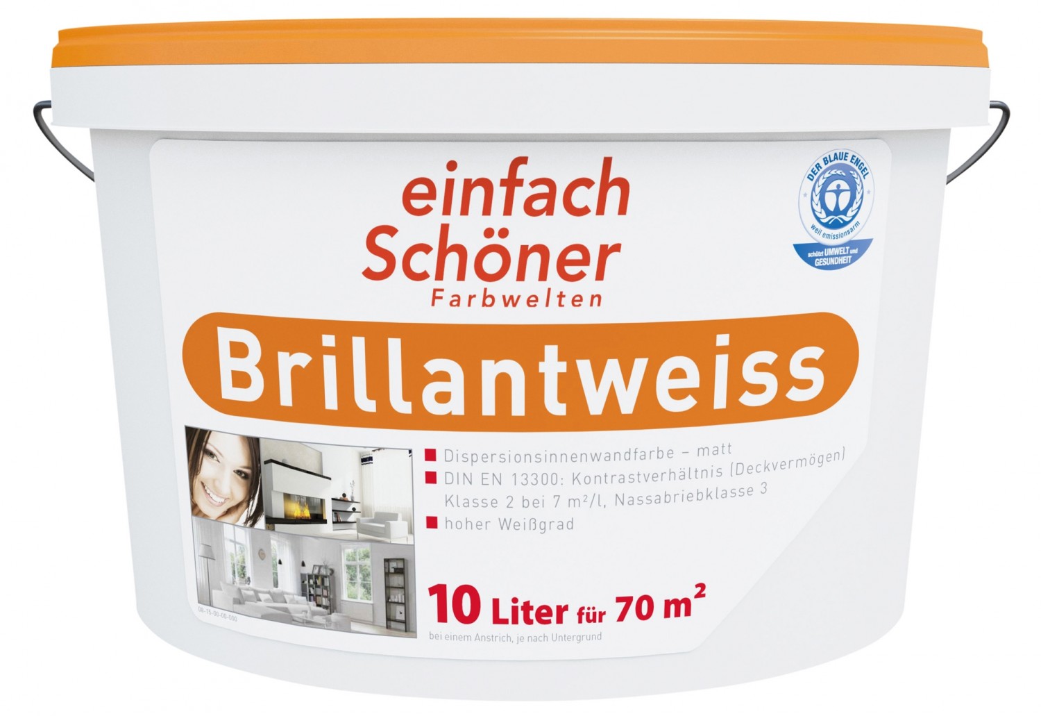 Innenfarben-Wand Einfach Schöner Farbwelten Brillantweiss im Test, Bild 2