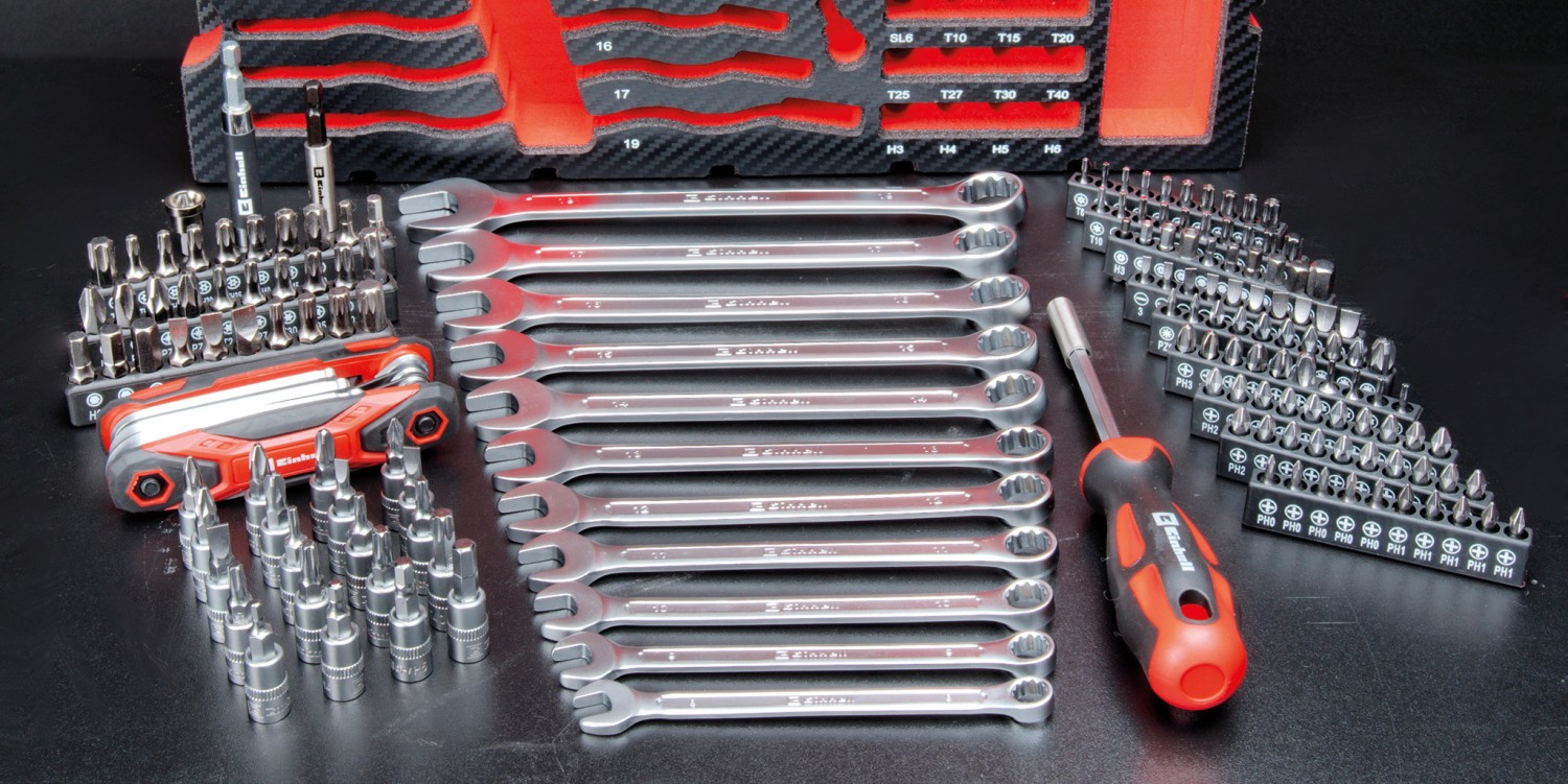 Serientest: Einhell E-Case Werkzeugkoffer Mechanik, Einhell E-Case Inlay 9-tlg. Zangen, Bild 3 Handwerkzeug-Sets Einhell E-Case Werkzeugkoffer Mechanik, Einhell E-Case Inlay 9-tlg. Zangen im Test , Bild 3