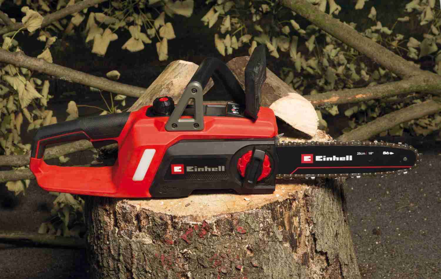 Akku-Kettensägen Einhell GE-LC 18/25 Li BL-Solo im Test, Bild 14
