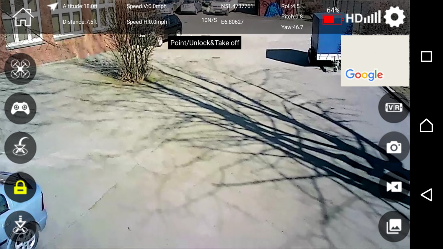 Fliegen per Satellit: Simulus Faltbarer GPS-Quadrocopter GH-5.fpv, Bild 7 Elektronisches Spielzeug Simulus Faltbarer GPS-Quadrocopter GH-5.fpv im Test, Bild 7