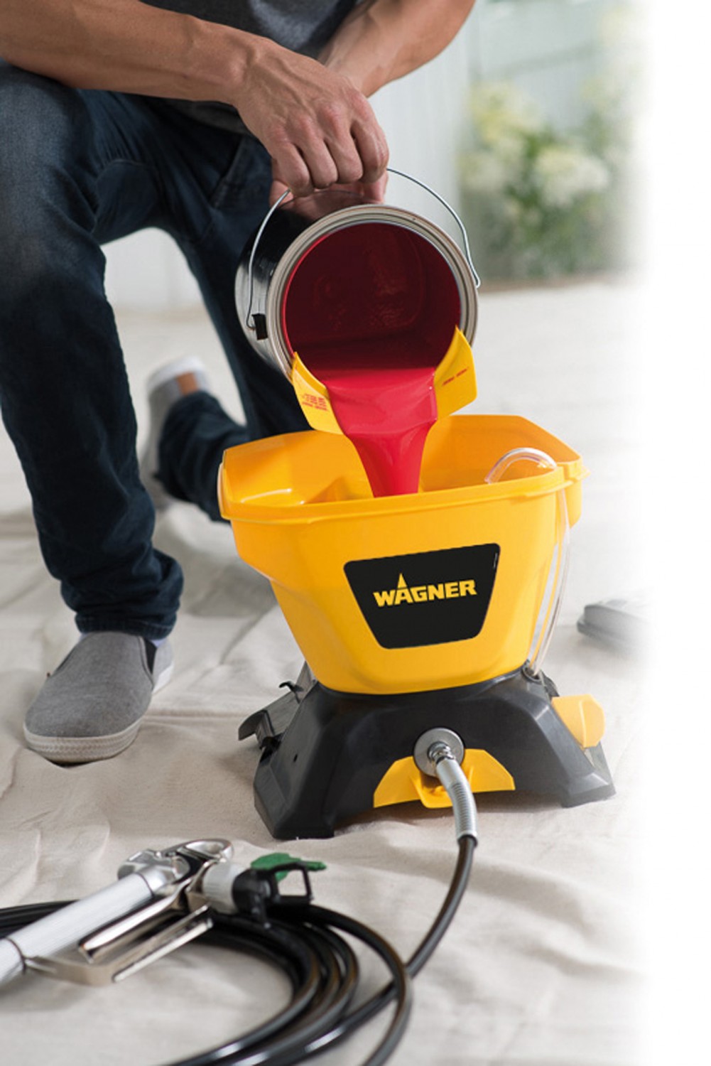Schnell gefärbt: Wagner Airless-Sprühgerät Control 150 M, Bild 3 Farbspritzen Wagner Airless-Sprühgerät Control 150 M im Test, Bild 3