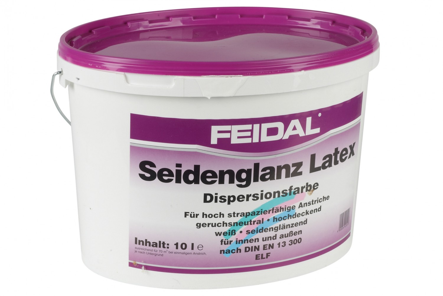 Innenfarben-Wand Feidal Seidenglanz Latex im Test, Bild 1