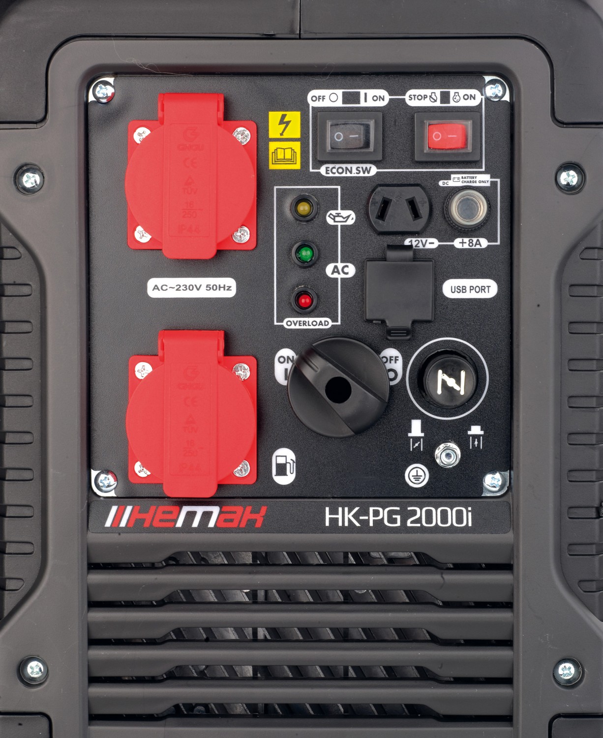 Leiser Inverter Stromerzeuger: Hemak Inverter Stromerzeuger HK-PG 2000i, Bild 2 Generatoren Hemak Inverter Stromerzeuger HK-PG 2000i im Test, Bild 2