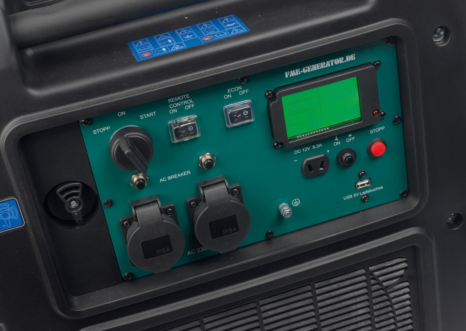 Inverter-Generator FME XG-SF 7000 von Kipor.org: Kipor FME XG-SF 7000, Bild 6 Generatoren Kipor FME XG-SF 7000 im Test, Bild 6
