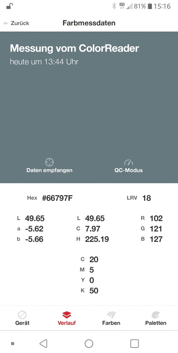 Farbsicher: Datacolor Farbbestimmungsgerät ColorReader Pro, Bild 4 Gewerbliche Werkzeuge Datacolor Farbbestimmungsgerät ColorReader Pro im Test, Bild 4