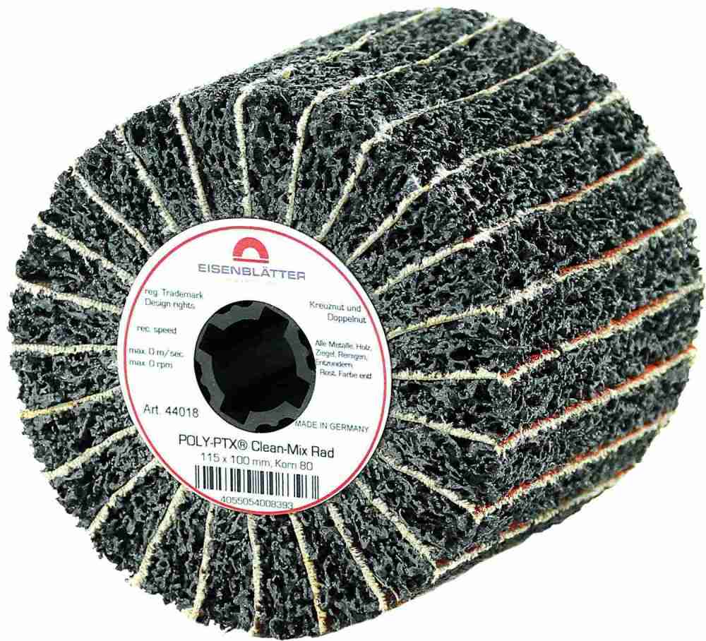 Zunder und Walzhaut entfernen: Eisenblätter Clean-Mix Scheibe 125 mm/Rad 115 x 100 mm Korn 80, Bild 4 Gewerbliche Werkzeuge Eisenblätter Clean-Mix Scheibe 125 mm/Rad 115 x 100 mm Korn 80 im Test, Bild 4