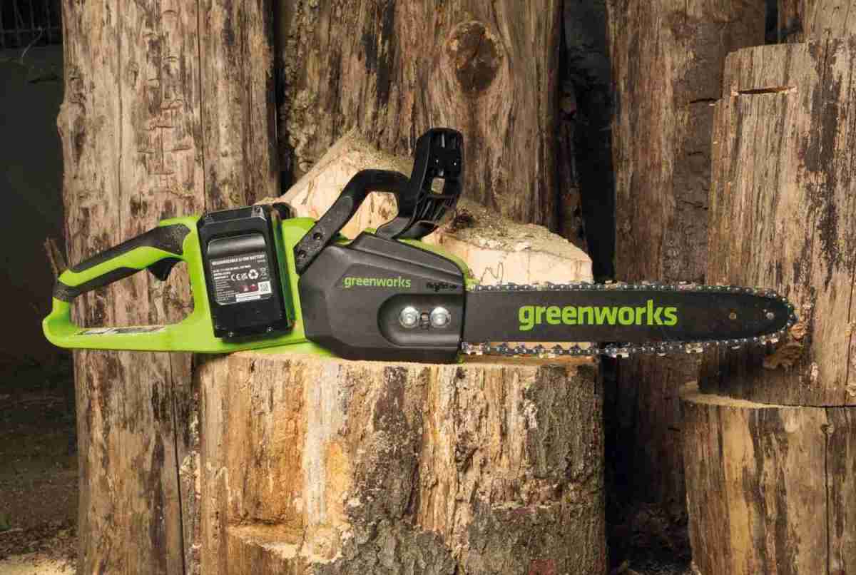 Kraftvolle Akku-Kettensäge: Greenworks Akku-Kettensäge GD24X2CS36 inkl. 2 Akkus und Ladegerät, Bild 2 Akku-Kettensägen Greenworks Akku-Kettensäge GD24X2CS36 inkl. 2 Akkus und Ladegerät im Test, Bild 2