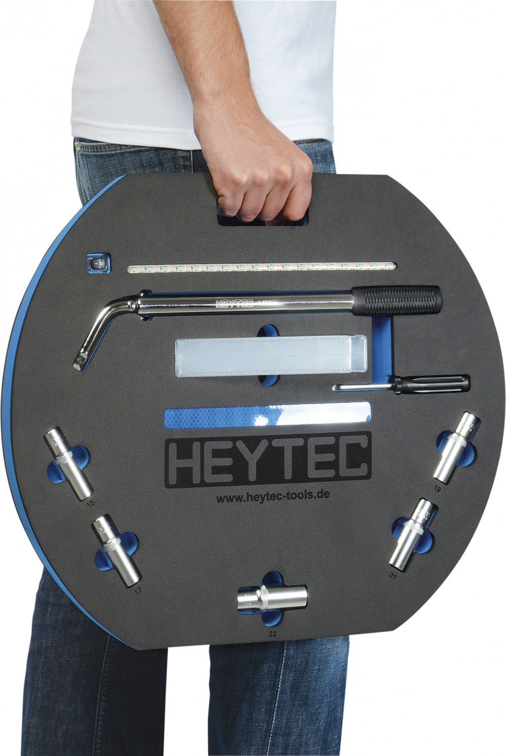 Gut durchdacht: Heyco Radwechsel-Werkzeugsatz, 8-tlg., Bild 3 Handwerkzeug-Sets Heyco Radwechsel-Werkzeugsatz, 8-tlg. im Test, Bild 3