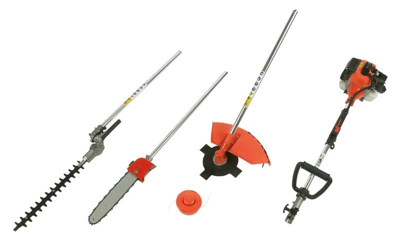 Arbeiten mit Vorsatz: Asgatec Benzinkombination KB 33, Bild 2 Multitool-Benzin Asgatec Benzinkombination KB 33 im Test, Bild 2