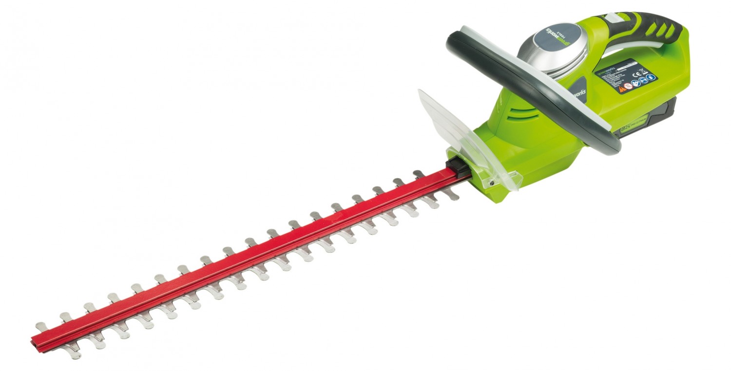 Test Heckenscheren Greenworks 24VLiIonAkkuHeckenschere 2200007