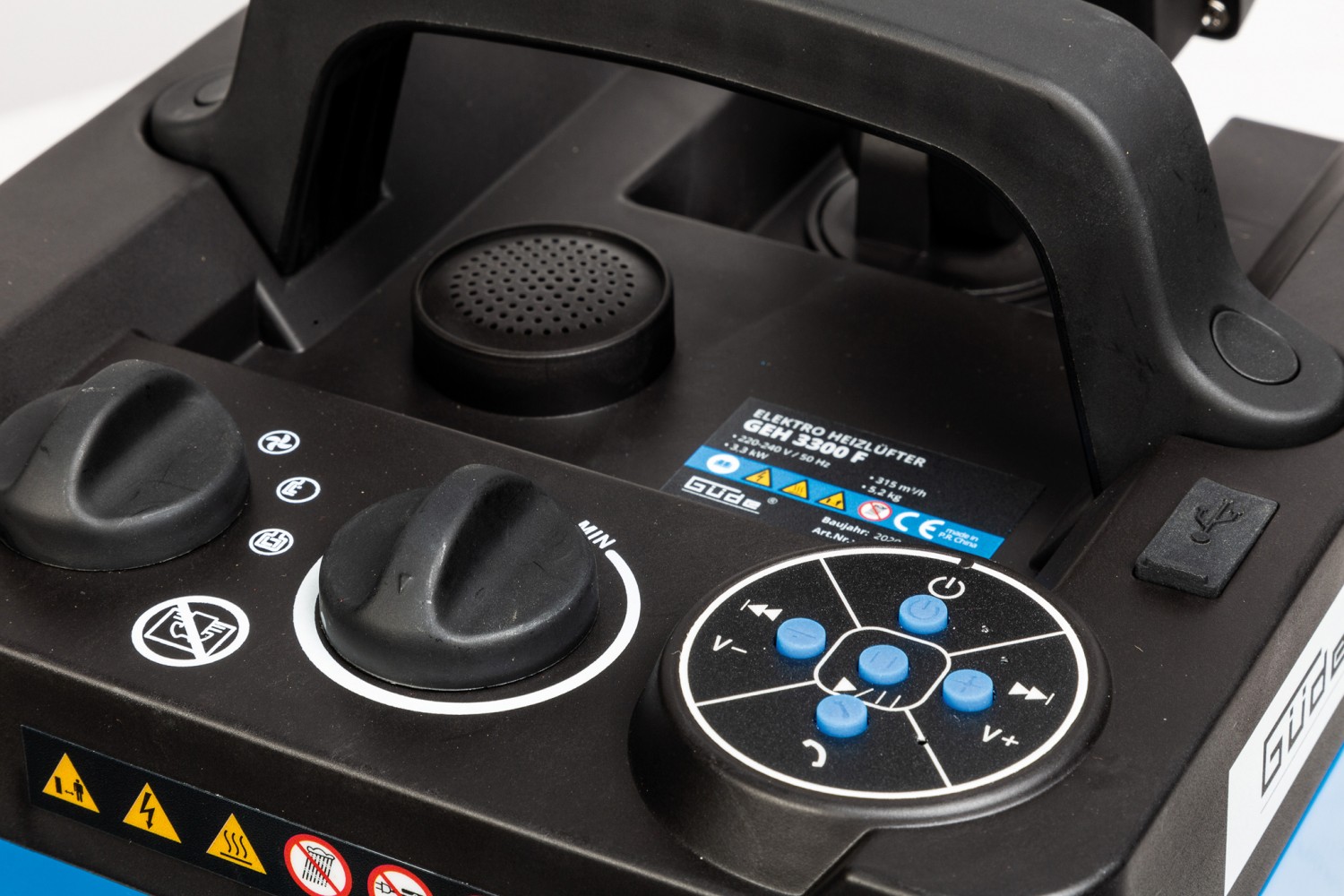 Arbeitslichtbluetoothspeakerheizlüfter: Güde Heizlüfter GEH 3300 F, Bild 3 Heizungen Güde Heizlüfter GEH 3300 F im Test, Bild 3
