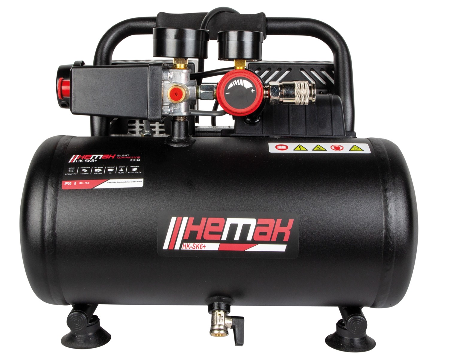 HEMAK Silent Kompressor HK-SK24+ 24L 750W ab 169,90 €