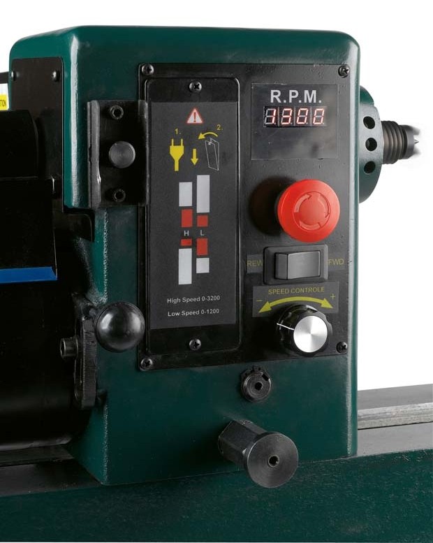 Zubehör Elektrowerkzeuge Netzbetrieb Holzprofi Pichlmann Drechselbank HM1642 im Test, Bild 3