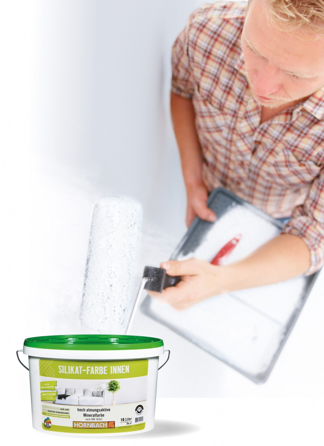 Für besseres Raumklima: Hornbach Silikatfarbe Innen, Bild 1 Innenfarben-Wand Hornbach Silikatfarbe Innen im Test, Bild 1