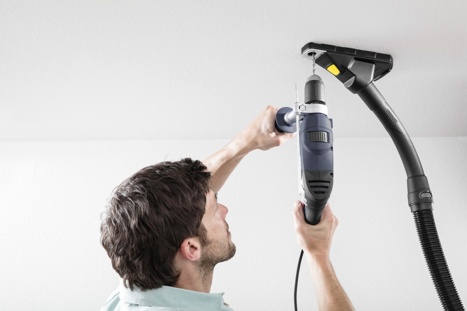 Saugstark: Kärcher Bohrstaubfänger 28632340, Bild 1 Zubehör Elektrowerkzeuge Netzbetrieb Kärcher Bohrstaubfänger 28632340 im Test, Bild 1