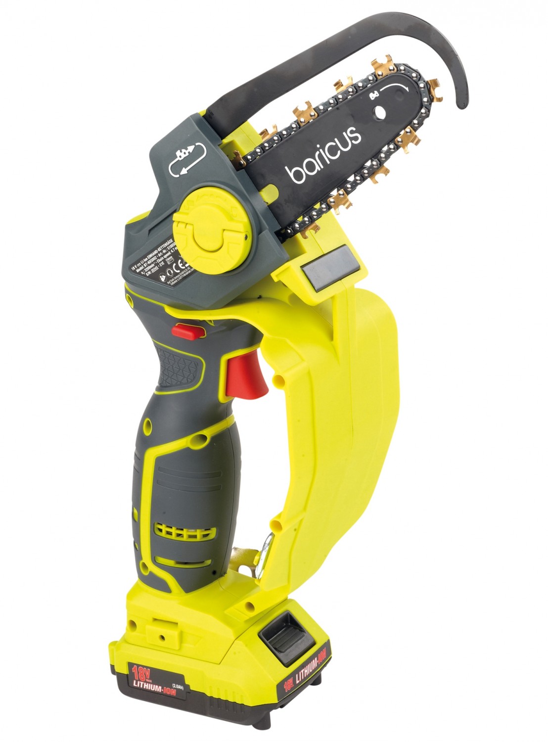 Kettensäge kompakt: Baricus Einhand-Kettensäge 2.0, Bild 2 Kettensägen-Elektro Baricus Einhand-Kettensäge 2.0 im Test, Bild 2