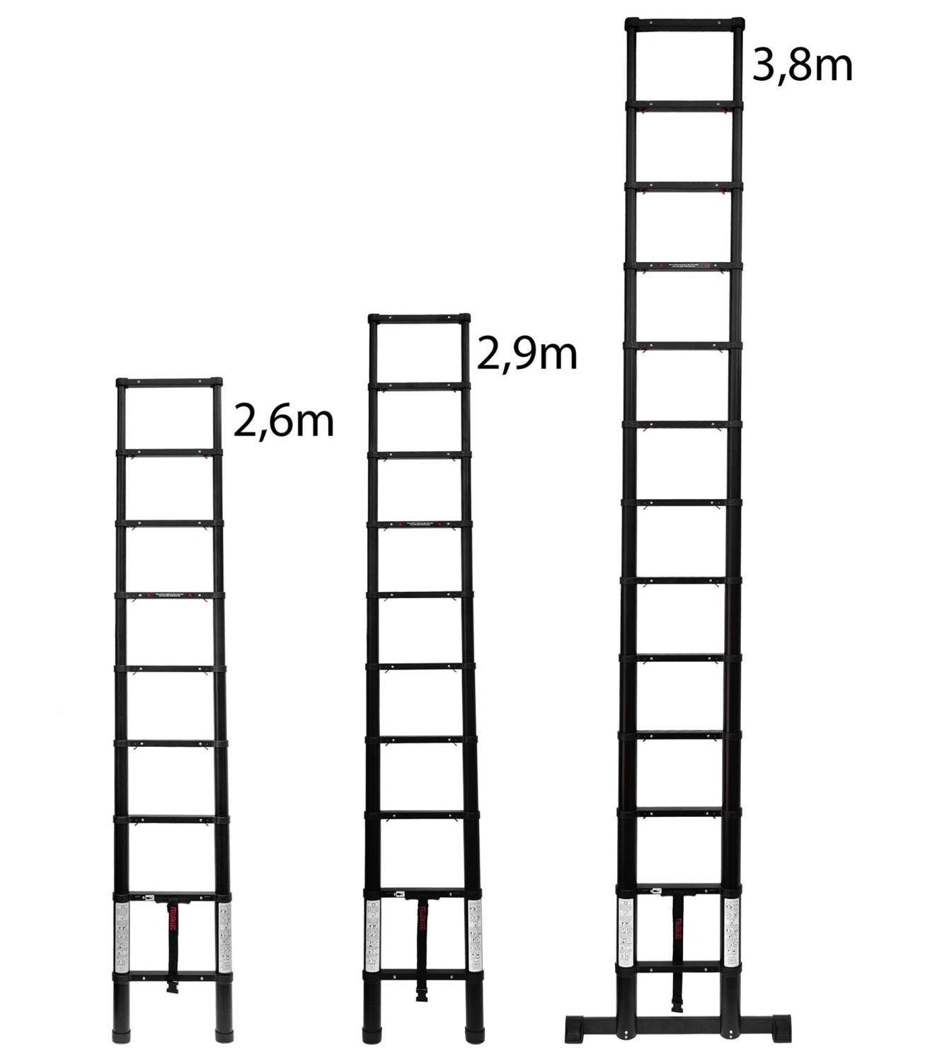 Hoch hinaus und doch kompakt: Leitertec Teleskopleiter-Set, Bild 7 Leitern Leitertec Teleskopleiter-Set im Test, Bild 7