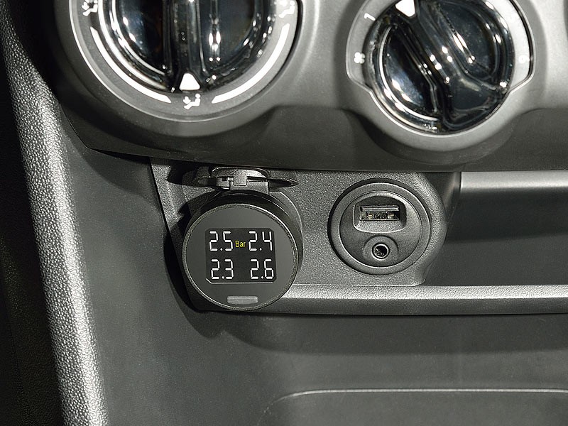 Sonstiges Haustechnik Lescars Reifendruckkontrollsystem mit Temperaturanzeige im Test, Bild 3