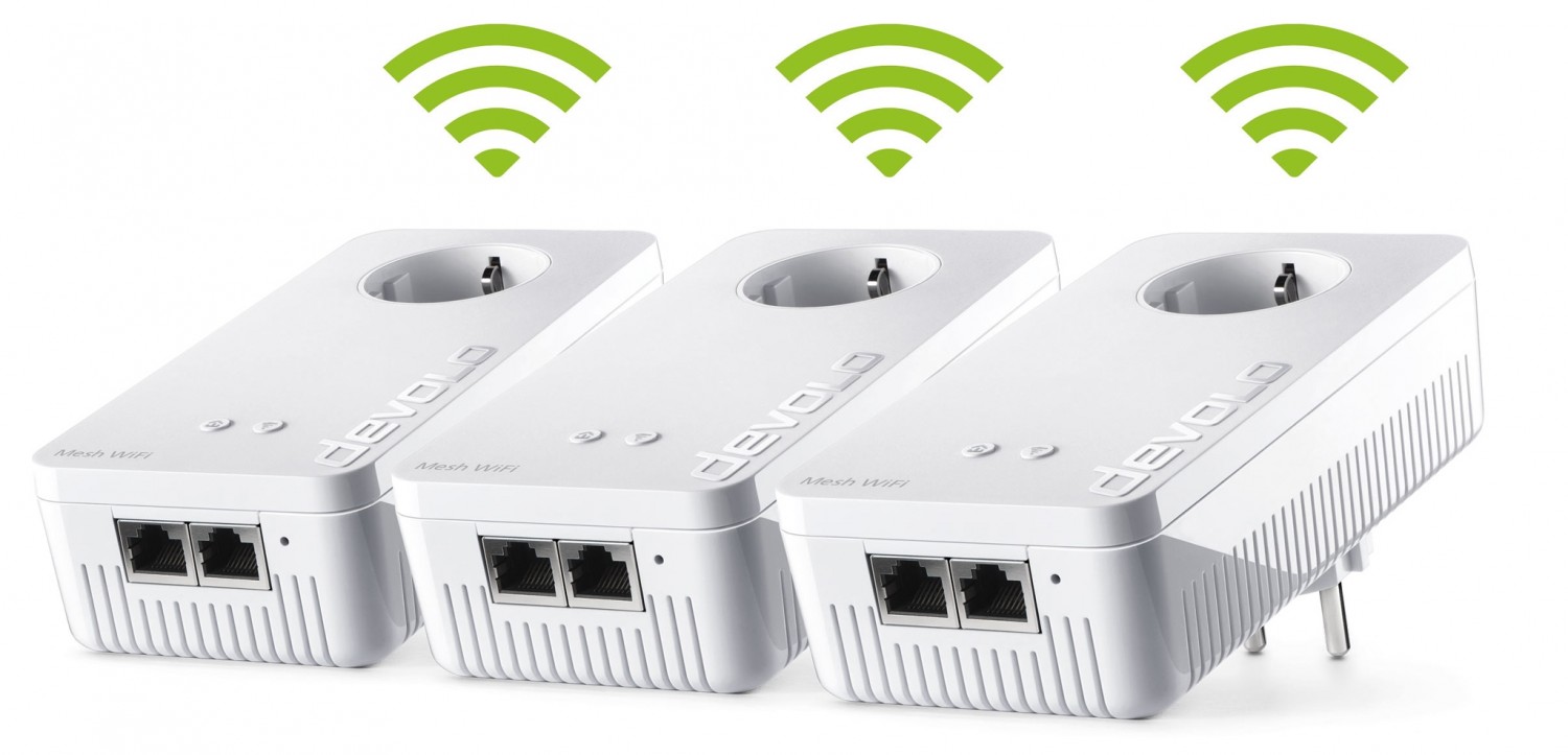 Volles WLAN im ganzen Haus: Devolo Mesh WLAN 2 Multiroom Kit, Bild 4 Netzwerk Zubehör Devolo Mesh WLAN 2 Multiroom Kit im Test, Bild 4
