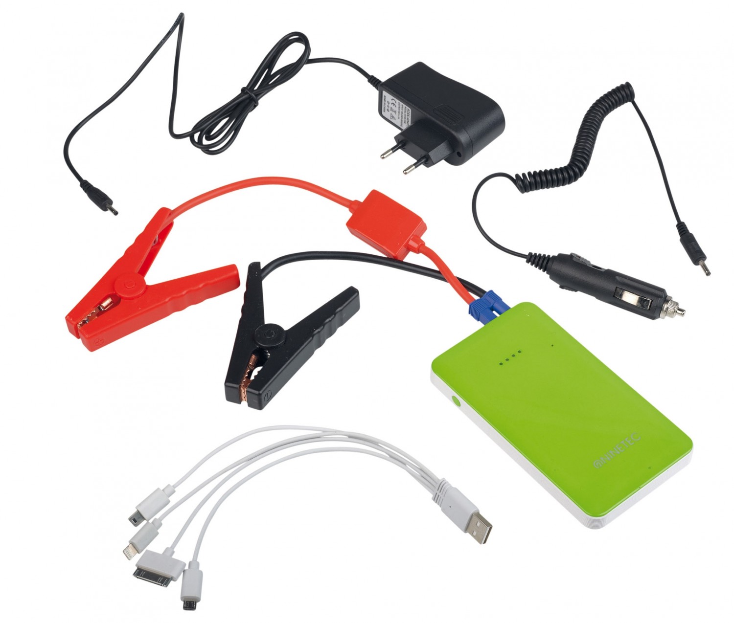 NINETEC 12V 10.000 mAh KFZ PKW Starthilfe Powerbank