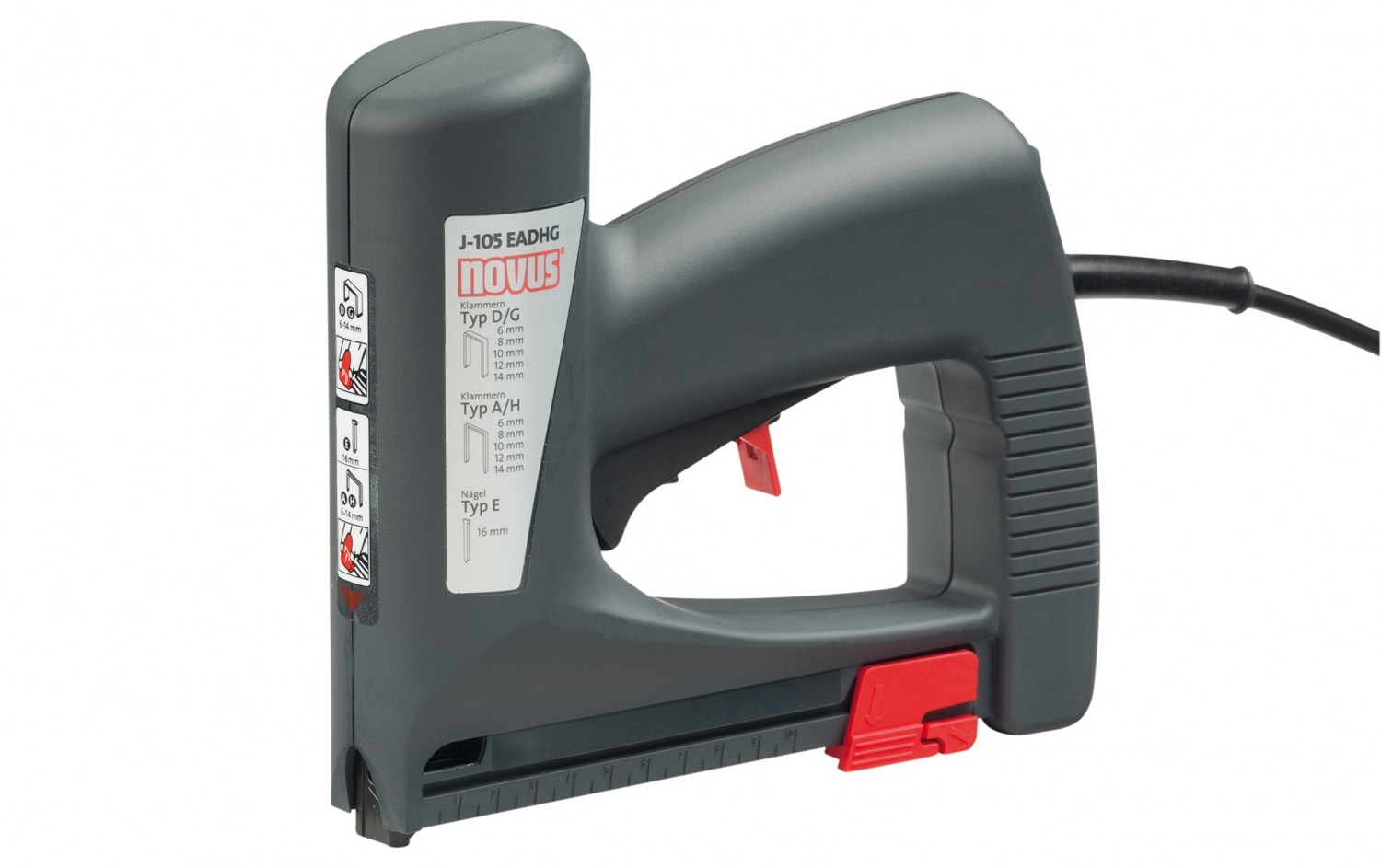Fix und fest: Novus J-105 EADHG, Bild 1 Elektro-Tacker Novus J-105 EADHG im Test, Bild 1