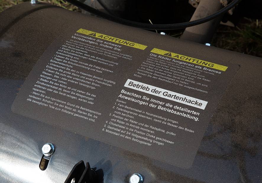 Mit Motorkraft ins Beet: Onbest Benzin Gartenhacke T4150, Bild 7 Motorhacken Onbest Benzin Gartenhacke T4150 im Test, Bild 7