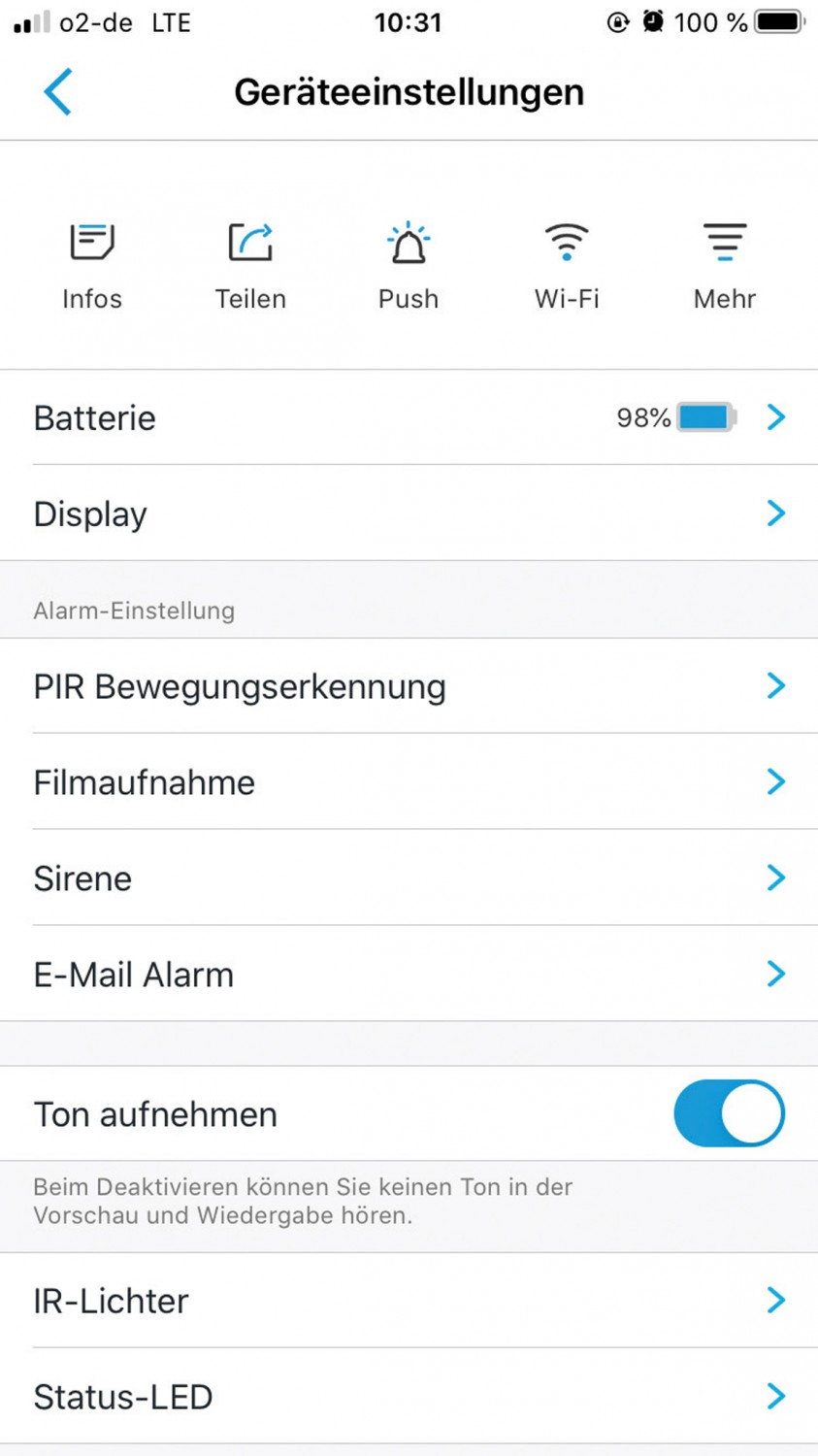 IP-Kamera Ring Stick Up Cam Battery, Reolink Argus 2 im Test , Bild 9