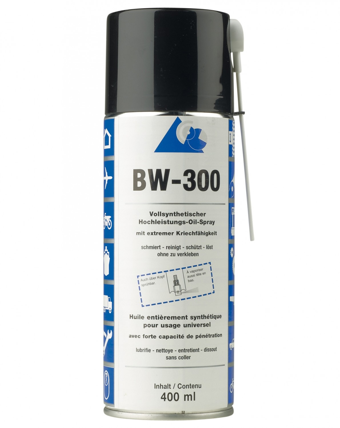 Für 1001 Anwendungen: Brinkmann + Wecker Hochleistungs-Oil-Spray BW-300, Bild 2 Rund ums Haus Brinkmann + Wecker Hochleistungs-Oil-Spray BW-300 im Test, Bild 2