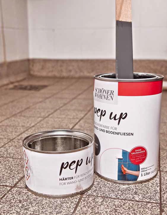 Schnell mal aufgepeppt: Schöner Wohnen Pep Up Renovierfarbe für Fliesen, Bild 4 Lacke und Lasuren Schöner Wohnen Pep Up Renovierfarbe für Fliesen im Test, Bild 4