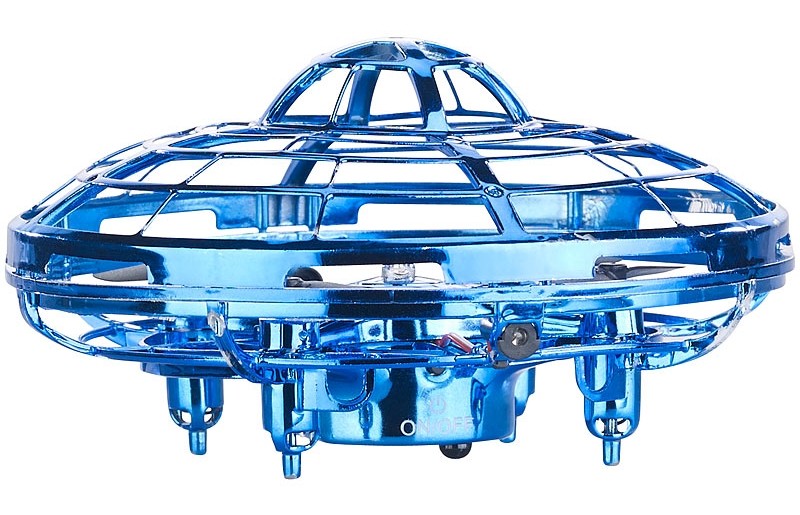 Elektronisches Spielzeug Simulus Selbstfliegendes Quadrocopter-UFO im Test, Bild 1