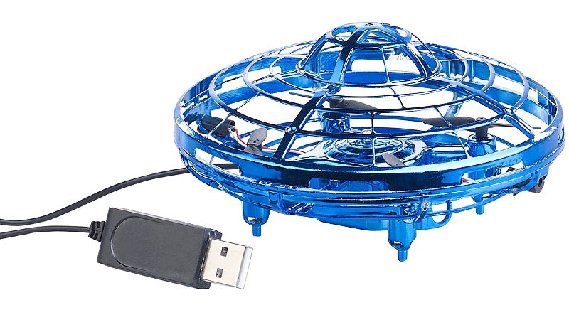 Elektronisches Spielzeug Simulus Selbstfliegendes Quadrocopter-UFO im Test, Bild 4