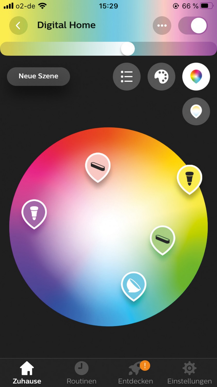 Faszinierendes Farbenspiel: Philips Hue White and Color Ambiance, Bild 3 Smart Light Philips Hue White and Color Ambiance im Test, Bild 3