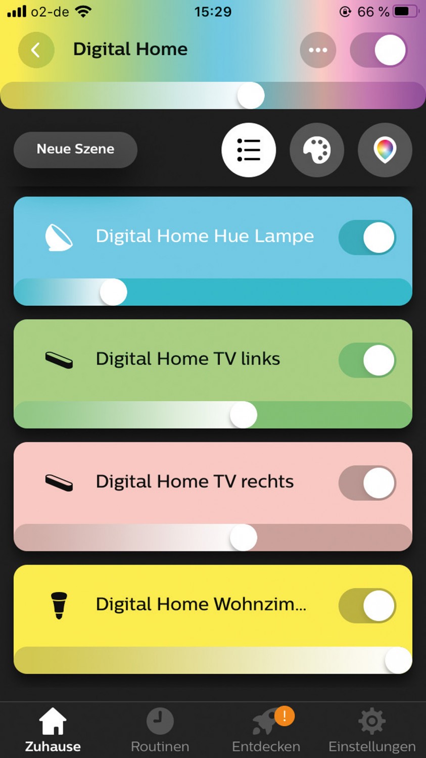 Faszinierendes Farbenspiel: Philips Hue White and Color Ambiance, Bild 5 Smart Light Philips Hue White and Color Ambiance im Test, Bild 5