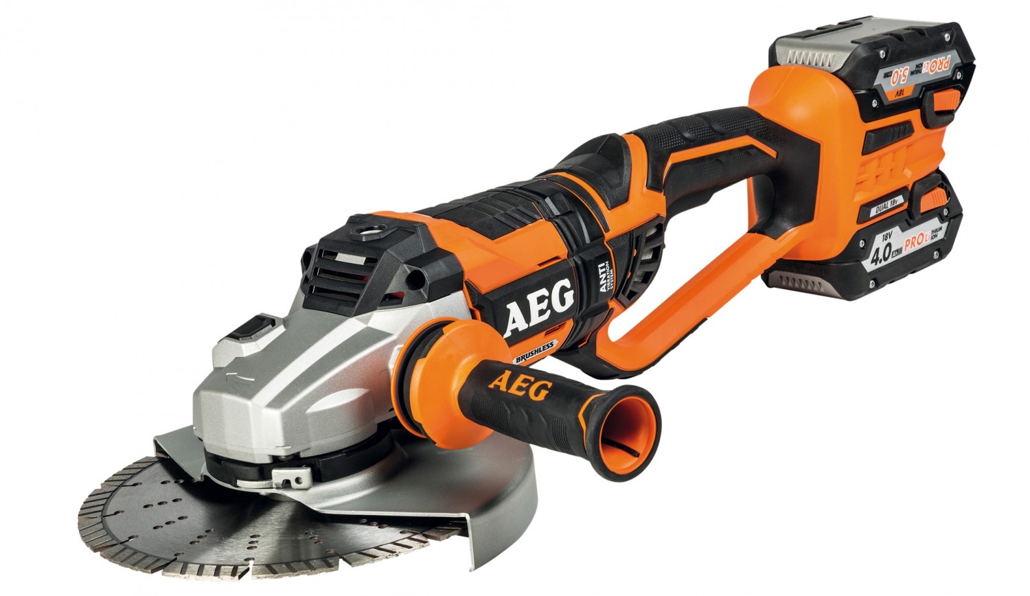 Akku-Winkelschleifer von AEG: AEG BEWS18-230BL, Bild 2 Sonstige Elektrowerkzeuge Akku AEG BEWS18-230BL im Test, Bild 2