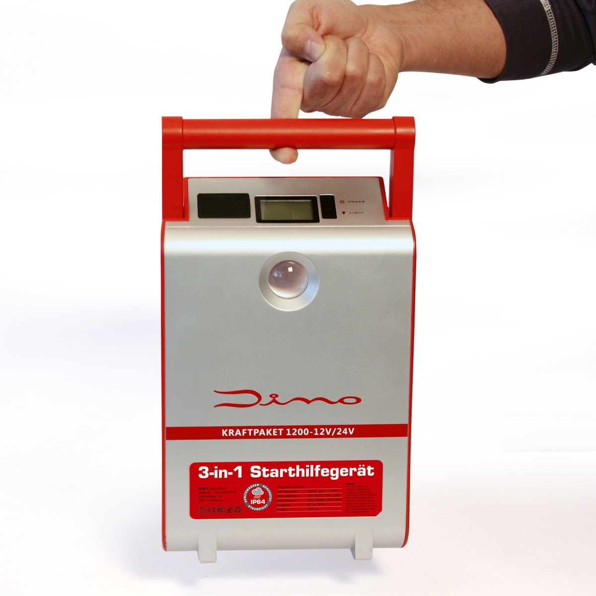 Strom to Go: Dino KRAFTPAKET Starthilfegerät 1200 – 12/24V, Bild 7 Sonstige Handwerkzeuge Dino KRAFTPAKET Starthilfegerät 1200 – 12/24V im Test, Bild 7