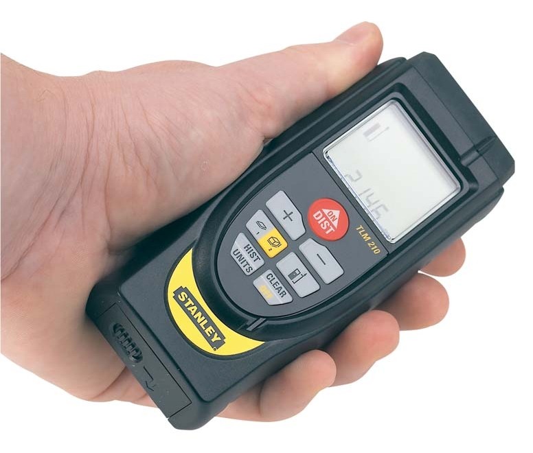 Messen auf Knopfdruck: Stanley Lasermessgerät TLM 210, Bild 1 Multi Messgeräte Stanley Lasermessgerät TLM 210 im Test, Bild 1