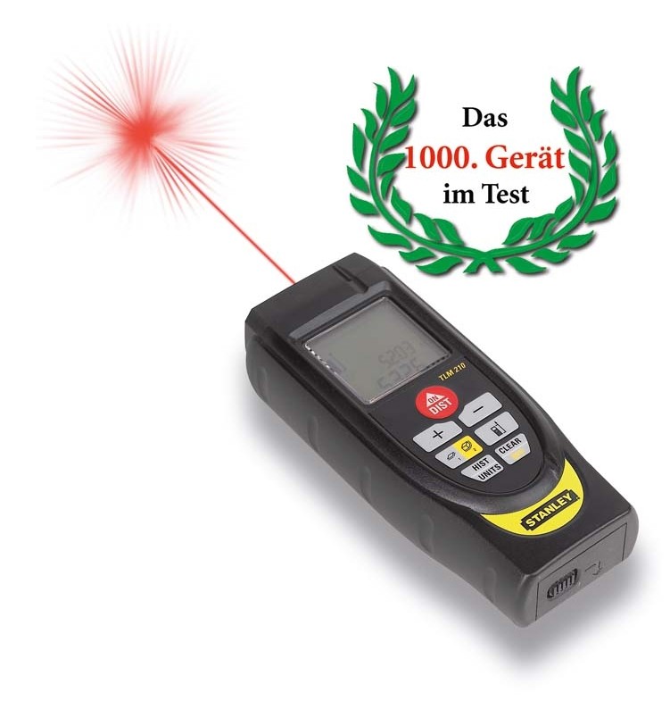 Multi Messgeräte Stanley Lasermessgerät TLM 210 im Test, Bild 2