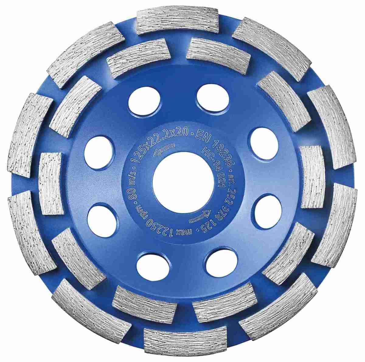 Beton-Oberflächen schnell gereinigt: S&R Diamant-Schleiftopf 125 x 22,23 mm, Bild 2 Zubehör Elektrowerkzeuge Netzbetrieb S&R Diamant-Schleiftopf 125 x 22,23 mm im Test, Bild 2