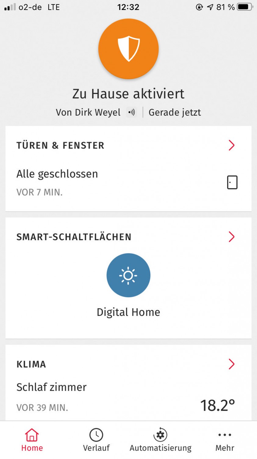 Smart Home Alarmanlage Verisure Alarmsystem mit ZeroVision im Test, Bild 4