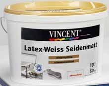 Innenfarben-Wand Vintec Latex-Weiss seidenmatt im Test, Bild 1