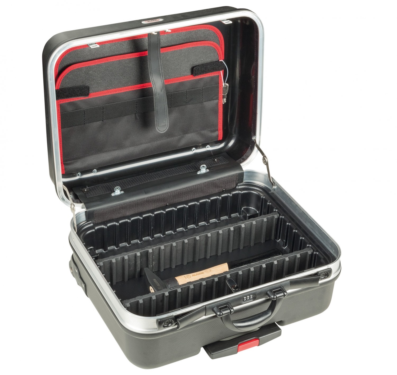 Werkzeugkoffer Alarm Werkzeuge Hartschalen- Konturen-Trolley 1-HT, komplett mit Sanitär-Werkzeugpaket 1, 45-teilig im Test, Bild 6